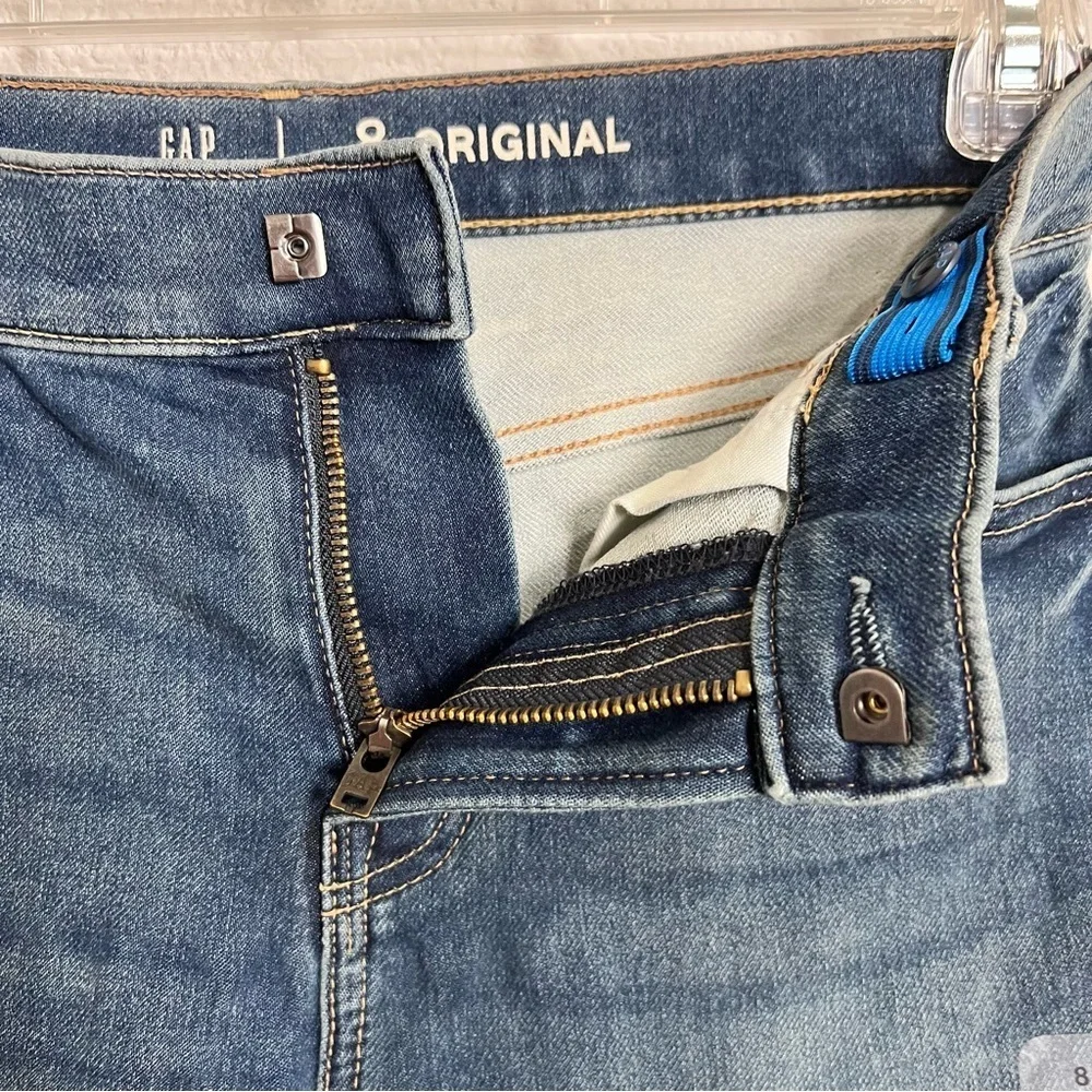 GAP Kids Original Medium Wash Comfort Stretch Adjustable Waist Jeans New 8